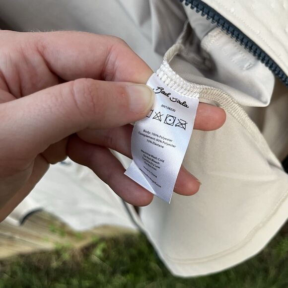 Bad Birdie Golf Hybrid Jacket Men's Medium Beige Water Repellant Softshell - Picture 15 of 16